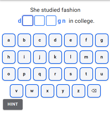 Missing Letters